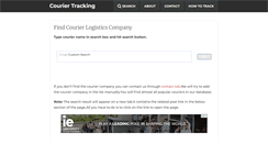 Desktop Screenshot of couriertracking.org