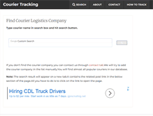 Tablet Screenshot of couriertracking.org